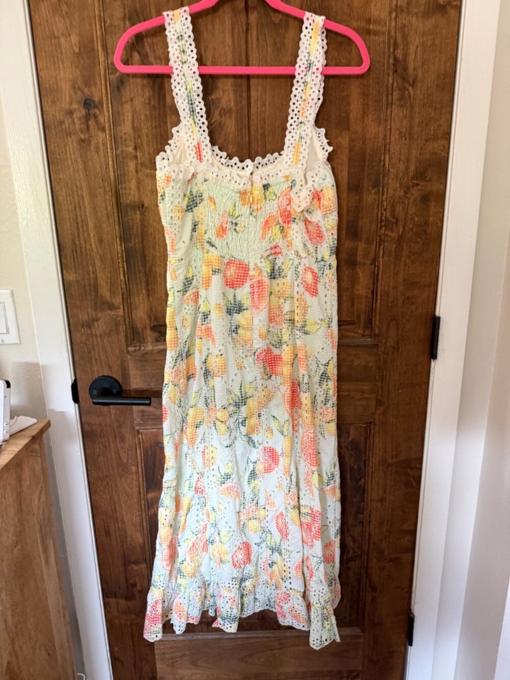 Anthropologie Ruffled Eyelet Dress, NWT, SZ M - Picture 5 of 10